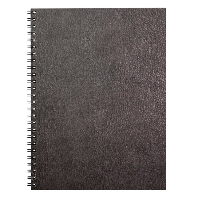 Cuaderno Modificar este fondo de cuero oscuro (Frente)