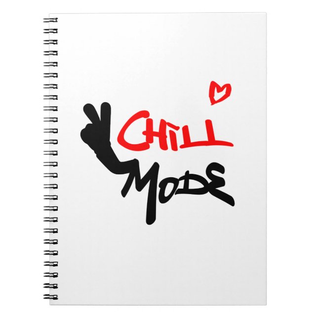 Cuaderno Modo Chill activado (Frente)