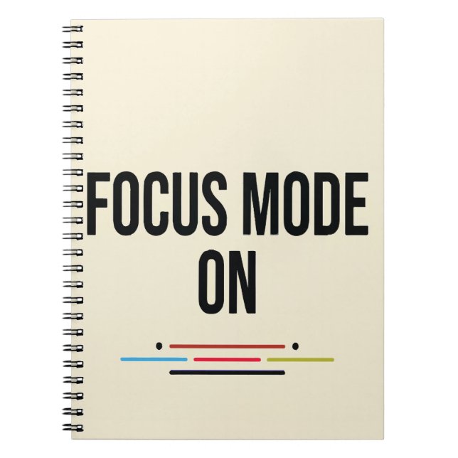 Cuaderno Modo enfoque ACTIVADO. (Frente)