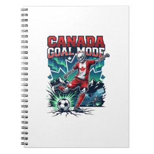 Cuaderno Modo Gol Canadá Esqueleto Delantero Naciones Dinám