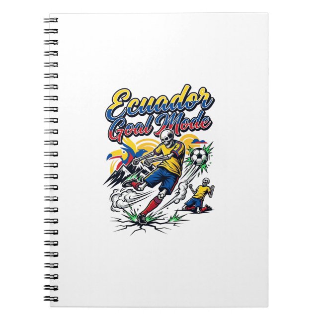 Cuaderno Modo Gol Ecuador Esqueleto Delantero Naciones Diná (Frente)