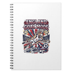 Cuaderno Modo Gol Inglaterra Esqueleto Delantero Naciones R