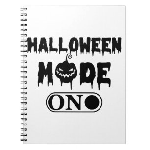 Cuaderno Modo Halloween Activado - Fiesta Calabaza de Hallo