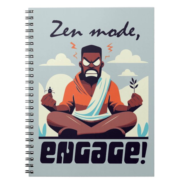 Cuaderno Modo Zen, ¡Involucrar! ⚡ Adulto es un Glitch (Frente)