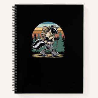 Cuaderno Mofeta de senderismo vintage Aventura divertida d