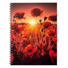 Cuaderno Mohn im Gegenlicht