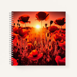 Cuaderno Mohn im Gegenlicht