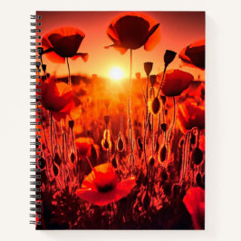Cuaderno Mohn im Gegenlicht