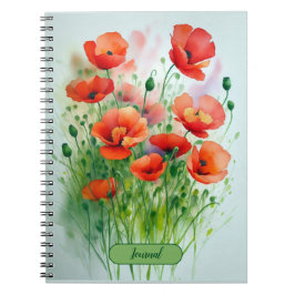 Cuaderno Mohnblumenwiese, Aquarell -  