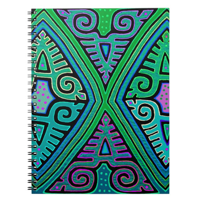 Cuaderno Mola de diamante indio Kuna (Frente)