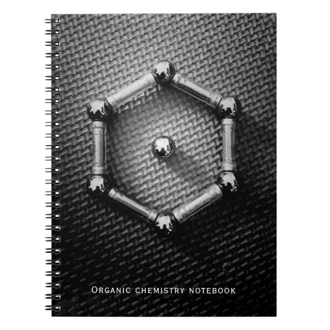 Cuaderno Molécula Benzene, profesor de Química Orgánica (Frente)