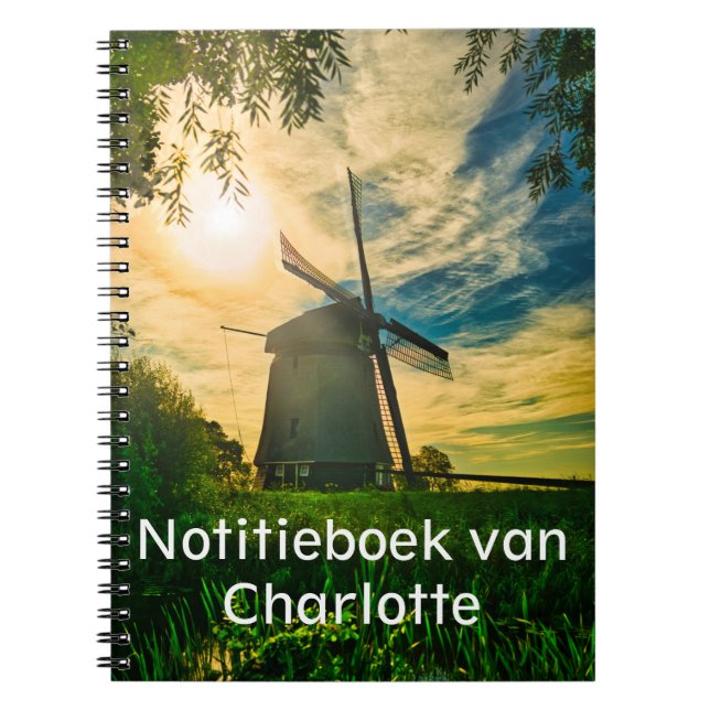 Cuaderno Molen gouden uur Notitieboek (Frente)