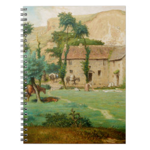 Cuaderno Molino de agua al pie de una montaña