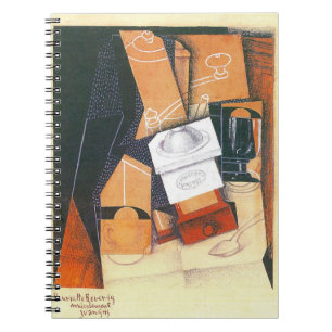 Cuaderno Molino de Café de Juan Gris, Arte Cubista Antiguo