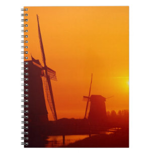 Cuaderno Molinos de viento al atardecer, Schermerhorn, País