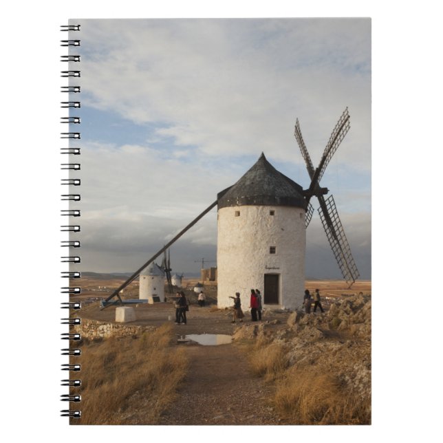 Cuaderno Molinos de viento antiguos de La Mancha, con visit (Frente)
