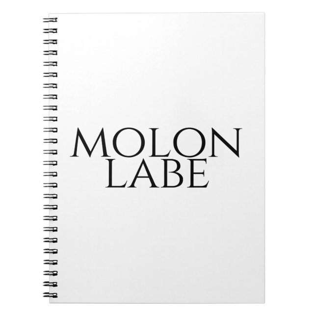 Cuaderno Molon Labe (Frente)