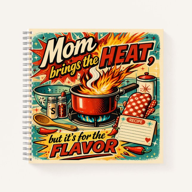 Cuaderno Mom brings the heat (Anverso)