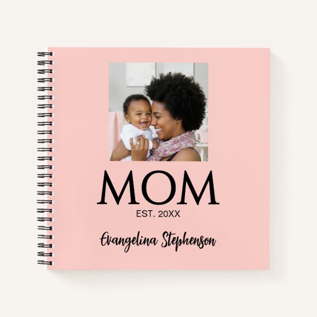Cuaderno Mom Established Caps Pink Journal for Moms (Anverso)