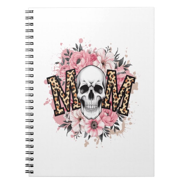 Cuaderno Mom Skull Mama Leopard Skull (Frente)