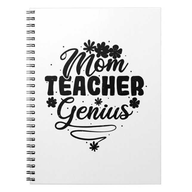 Cuaderno Mom Teacher Genius (Frente)