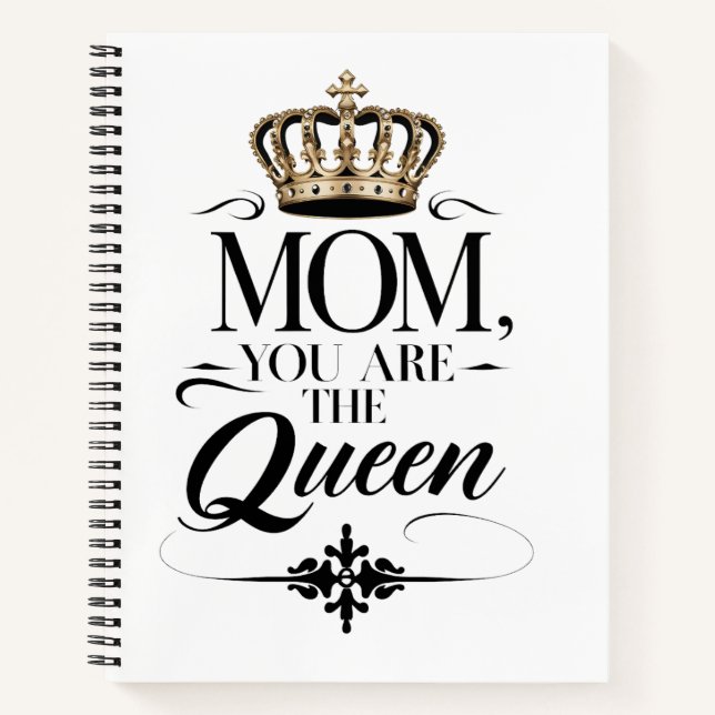 Cuaderno Mom you are the Queen (Anverso)