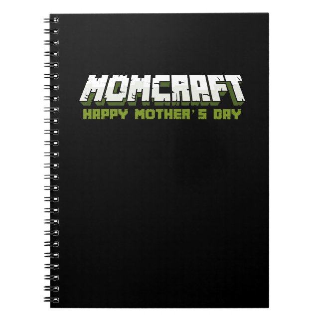 Cuaderno Momcraft Happy Mother Day Funny Gamer Mom (Frente)
