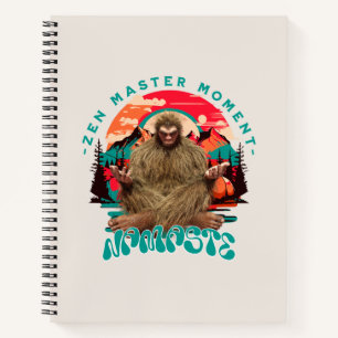 Cuaderno Momento del Maestro Zen Bigfoot Arte Retro de Medi