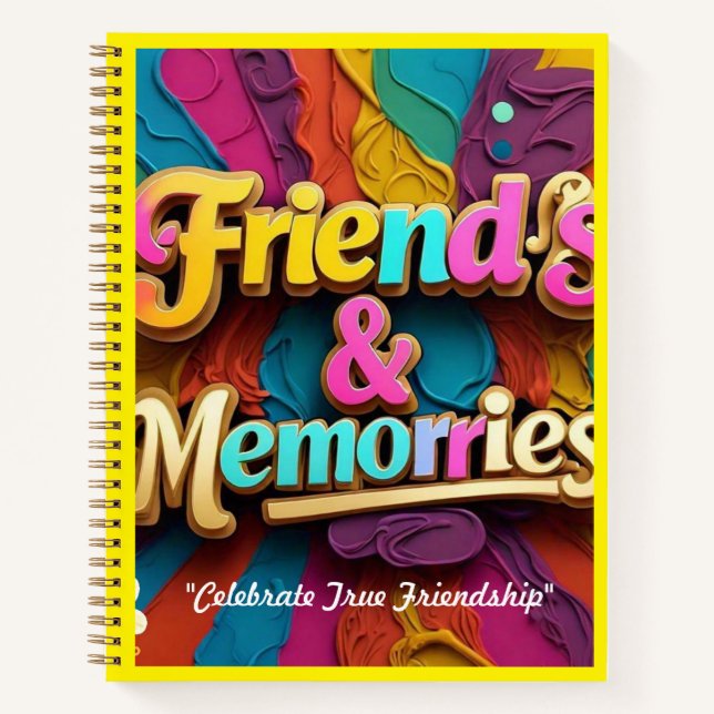 Cuaderno "Momentos alegres de amistad" (Anverso)