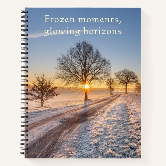 Cuaderno Momentos Congelados Horizontes Brillantes Invierno (Anverso)