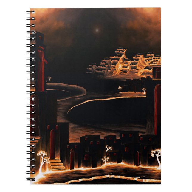 Cuaderno "Momentos después" - misterioso arte críptico. (Frente)