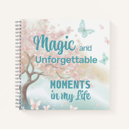 Cuaderno Momentos Mágicos del Árbol en Flor Nombre Personal