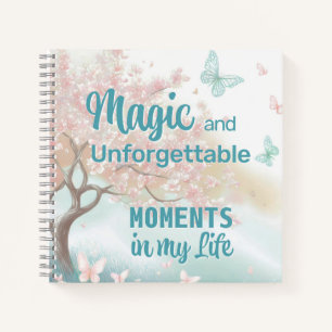 Cuaderno Momentos Mágicos del Árbol en Flor Nombre Personal