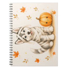 Cuaderno Momia de Husky Siberiano Halloween