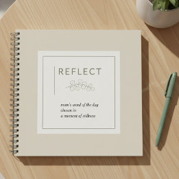 Cuaderno Mom's Word of the Day Daily Reflect Journal