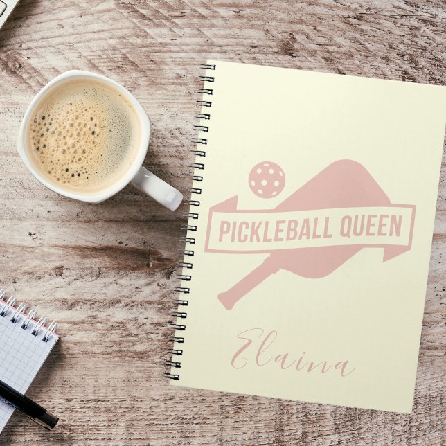 Cuaderno Mona Estética Simple Moderna de Pickleball  (Subido por el creador)