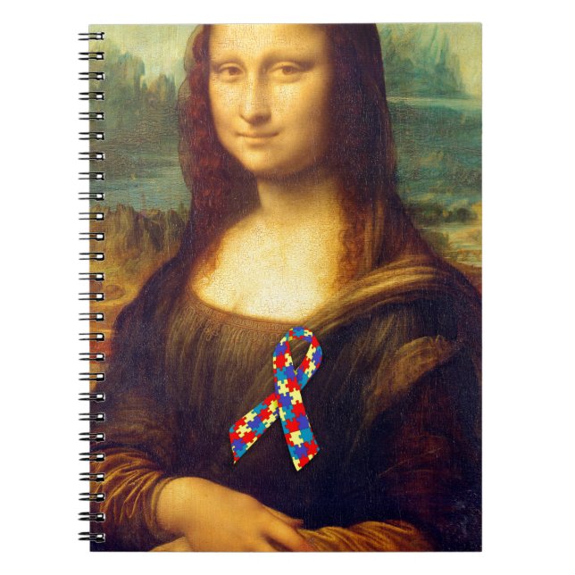 Cuaderno Mona Lisa Con Cinta De Rompecabezas (Frente)