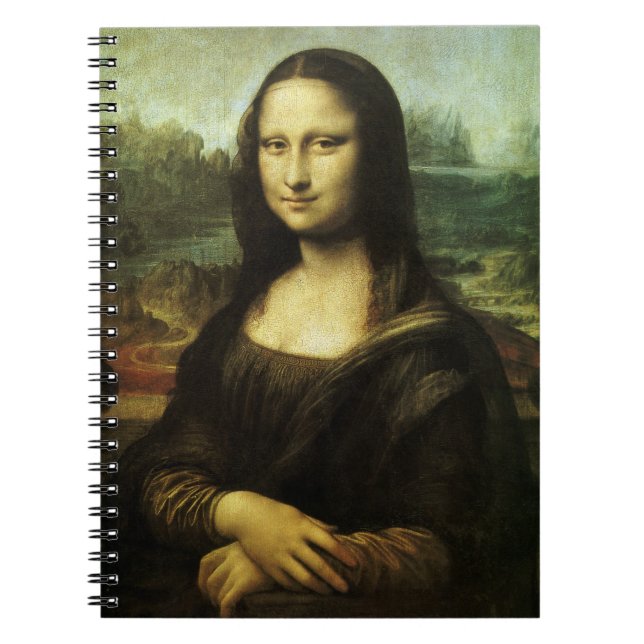 Cuaderno Mona Lisa de Leonardo da Vinci, arte renacentista (Frente)