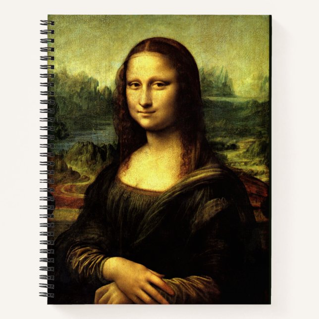 Cuaderno Mona Lisa, pintura artística fina, (Anverso)
