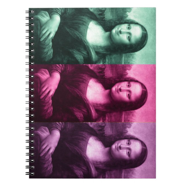 Cuaderno Mona Lisa Púrpura Rosa Verde (Frente)