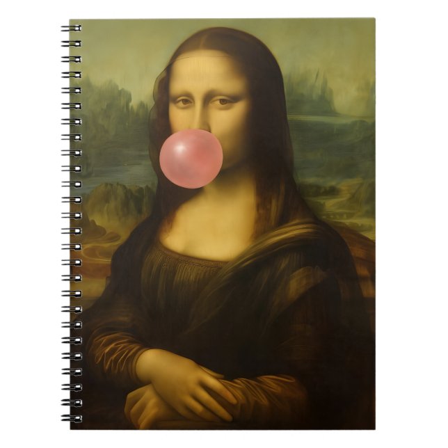 Cuaderno Mona Lisa Soplando Goma Rosa (Frente)