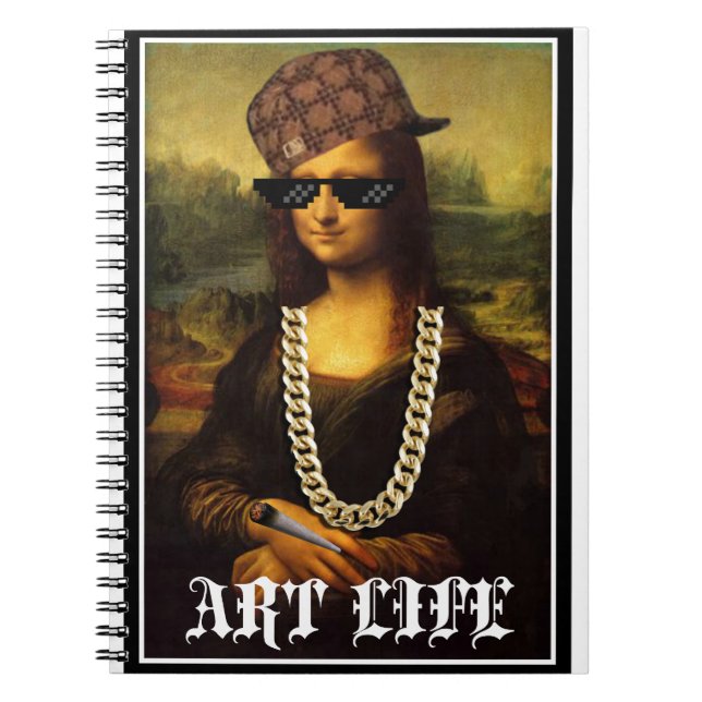 Cuaderno Mona Lisa Thug Life Art Life (Frente)