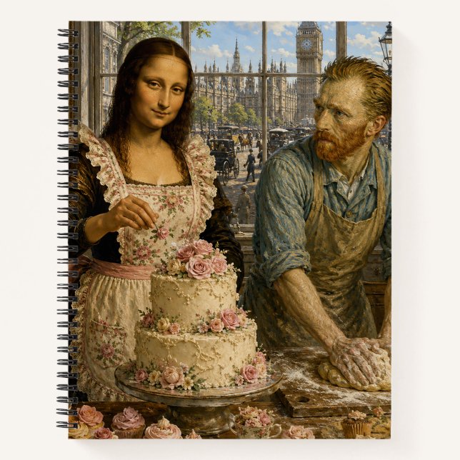 Cuaderno Mona Lisa & Van Gogh Bake Off (Anverso)