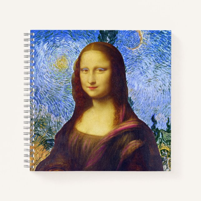 Cuaderno Mona Lisa y Van Gogh (Anverso)