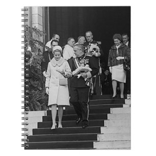 Cuaderno Monaco Antiguo Príncipe Alberto y Princesa Grace