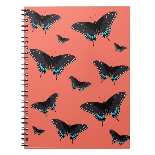Cuaderno Monarca de arte de mariposa Imprime el transbordo  (Frente)