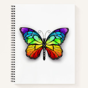Cuaderno Monarca de mariposa arcoiris
