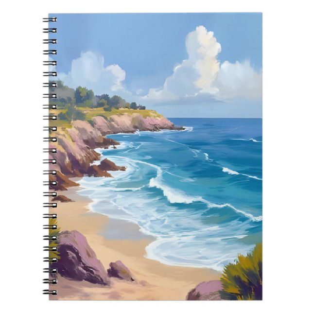 Cuaderno Monday in Malibu | Beach Cliffs CA Travel  (Frente)