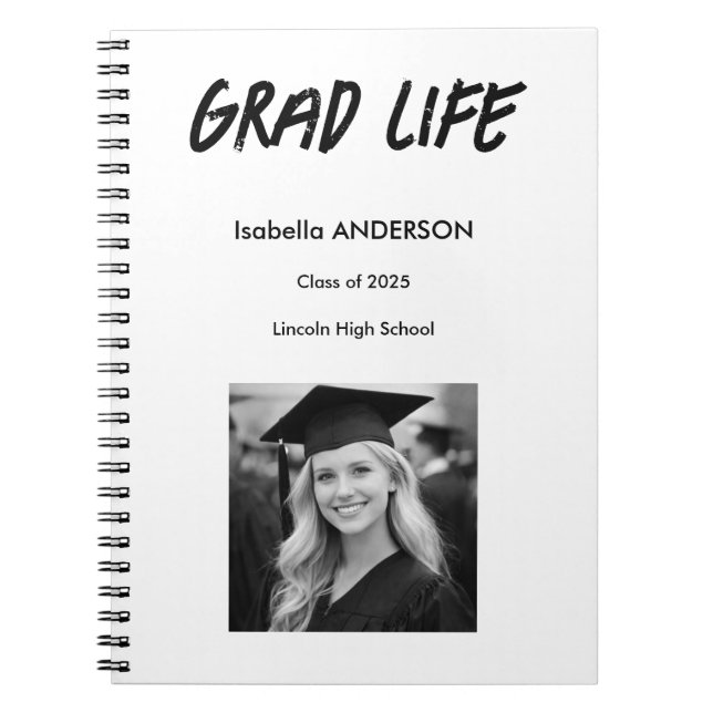 Cuaderno Mondern Black and White Graduation  (Frente)