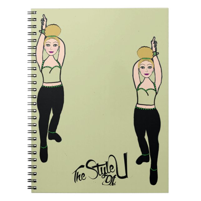 Cuaderno Moneda de portátil de bailarín / negro (Frente)